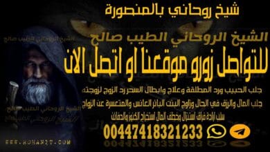 شيخ روحاني بالمنصورة