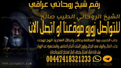 رقم شيخ روحاني عراقي