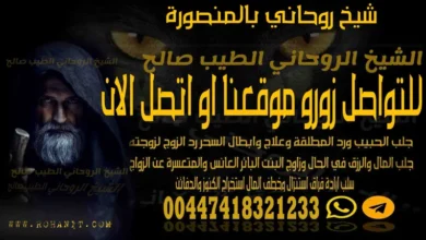 شيخ روحاني بالمنصورة